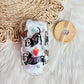 Day of the Dead Dachshund 16 oz Glass Tumbler